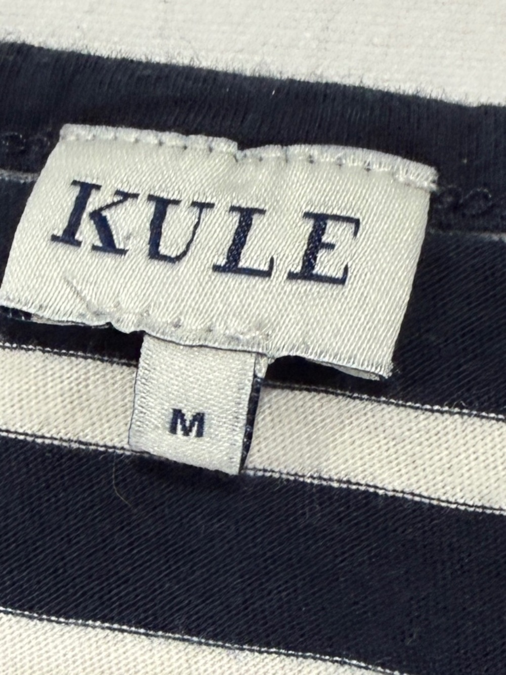 KULE crisp navy&white tank top